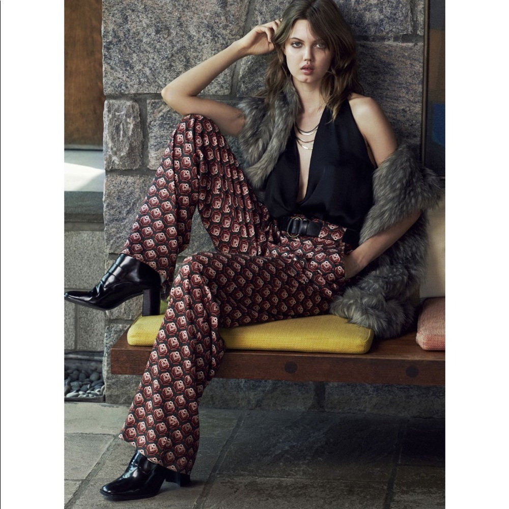 Silence + Noise Lara Wide-Leg Puddle Trouser